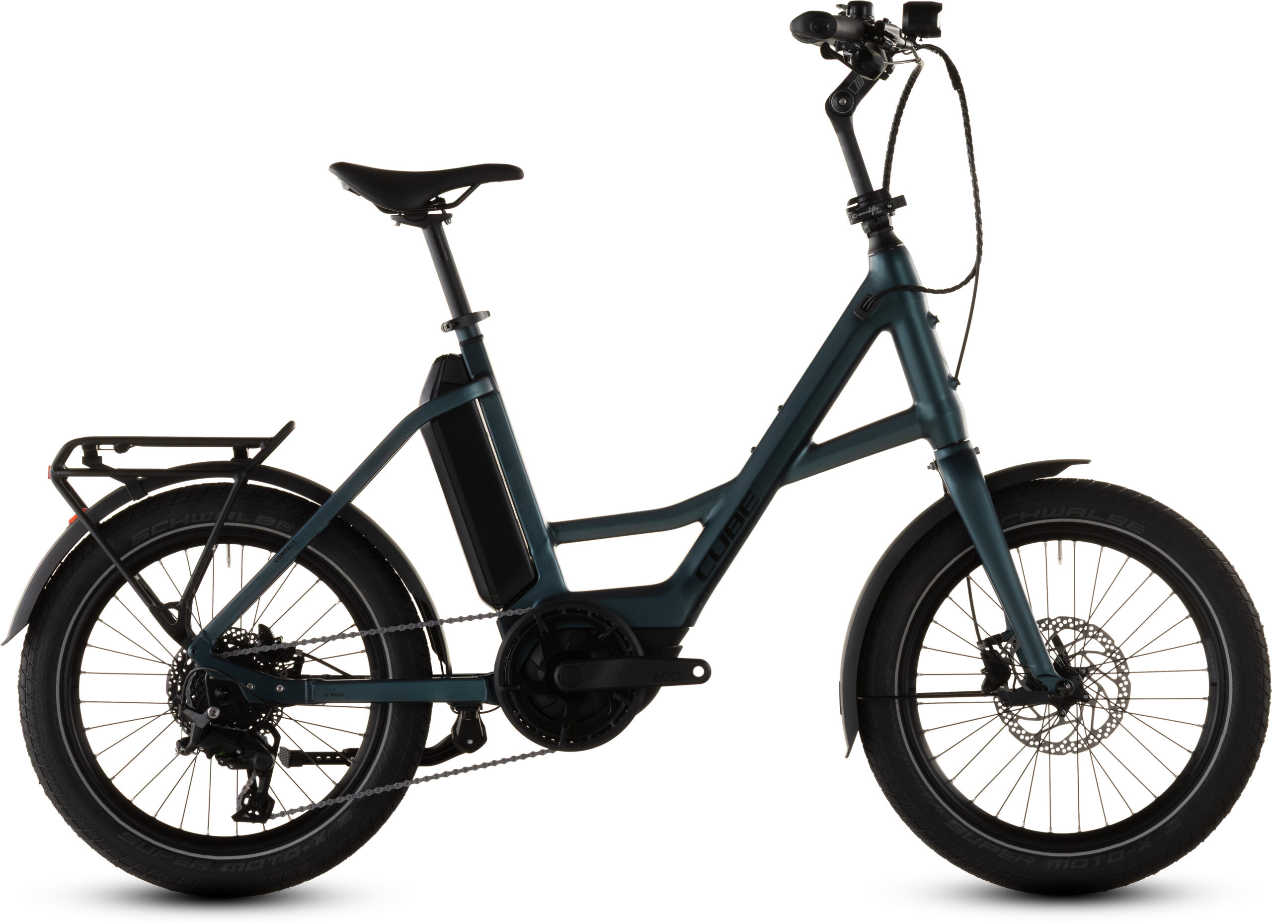 cube-compact-hybrid-545-2026-royalgreen-n-black-urban-ebike Bicicleta Eléctrica Urbana Cube Compact Hybrid 545 2026 – Royalgreen'n'Black - Imagen 1
